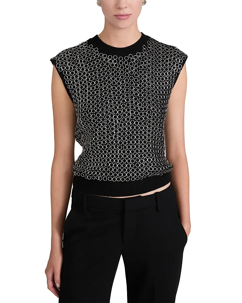 The Chainmail Shell Sleeveless Wool Top