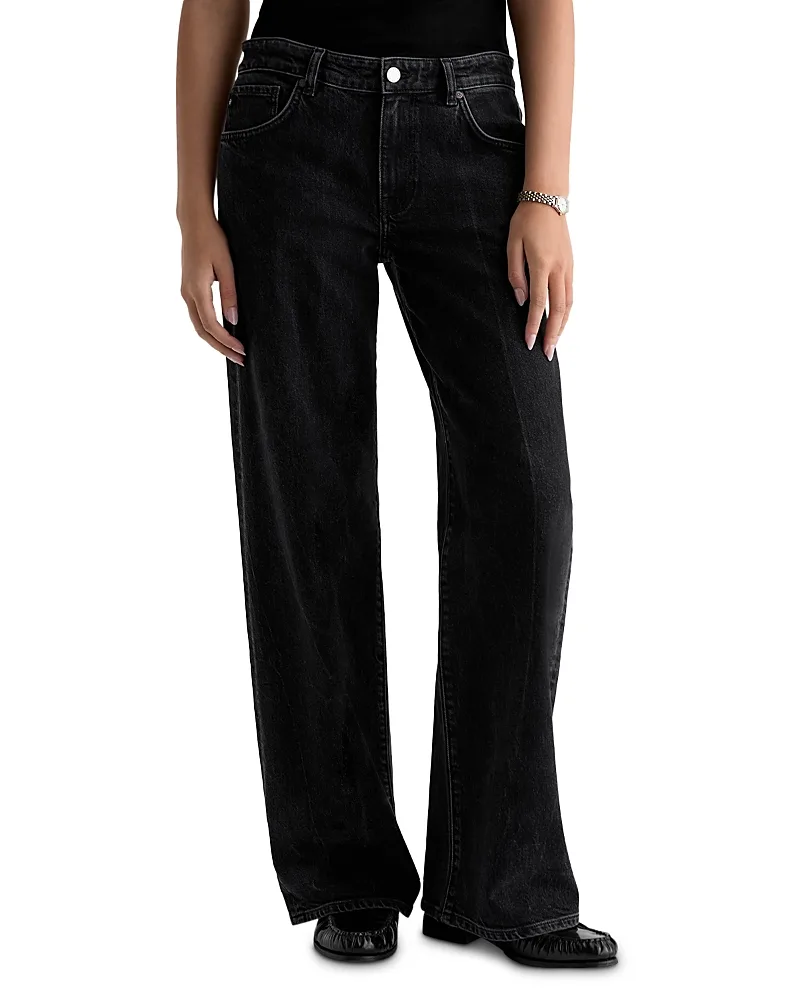 Adria Low Rise Wide Leg Jeans