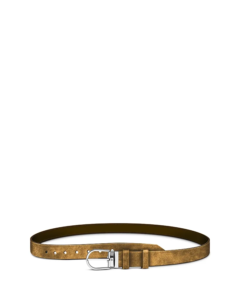 Horseshoe Reversible Suede & Leather Belt by Montblanc