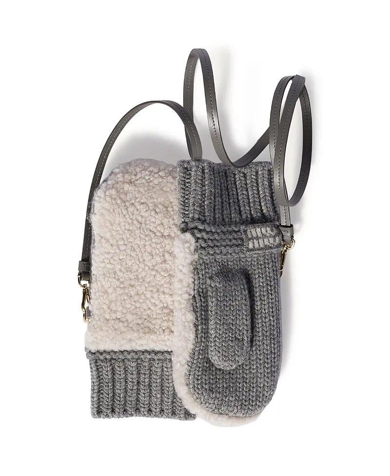 Wool Cashmere and Shearling Mittens by Miu Miu