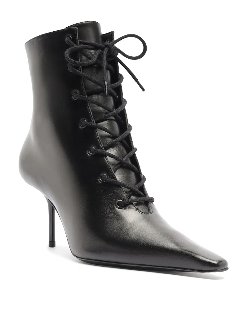 Roxanne Leather Lace Up Dress Boots by SCHUTZ