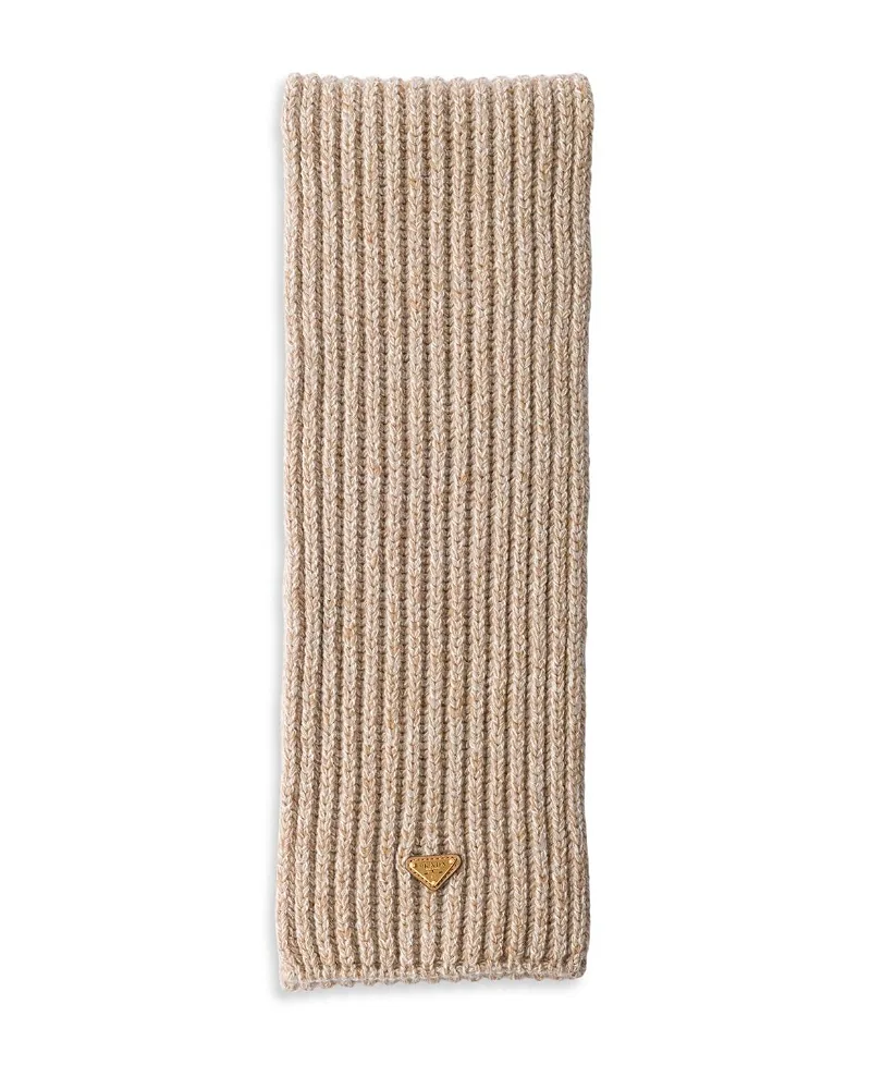 Wool and Mouline Cashmere Scarf by Prada