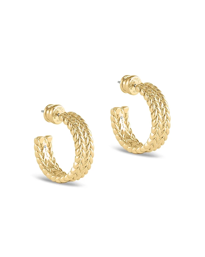 Cheval Braided Open Hoop Earrings by Anabel Aram
