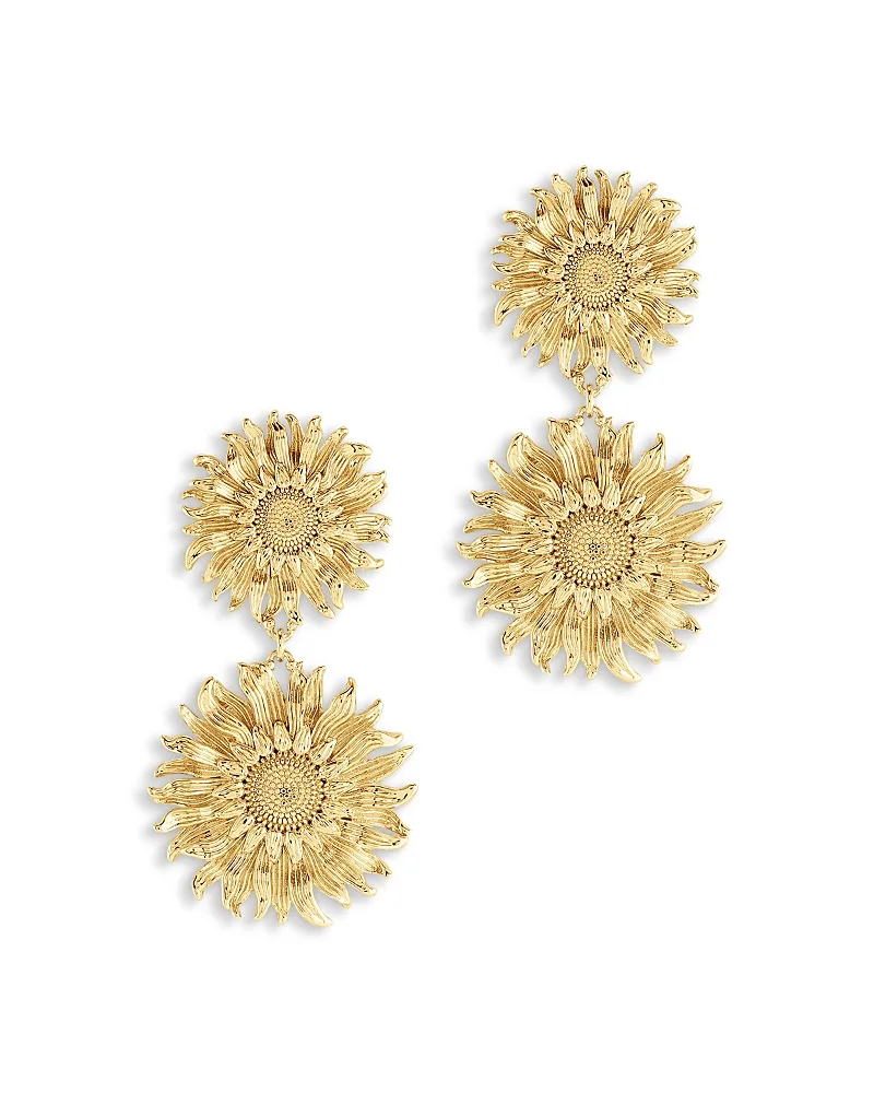 Sunflower Drop Earrings by Anabel Aram
