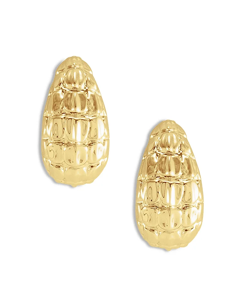 Safari Crocodile Hoop Earrings by Anabel Aram