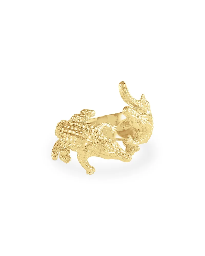 Safari Alligator Open Ring by Anabel Aram