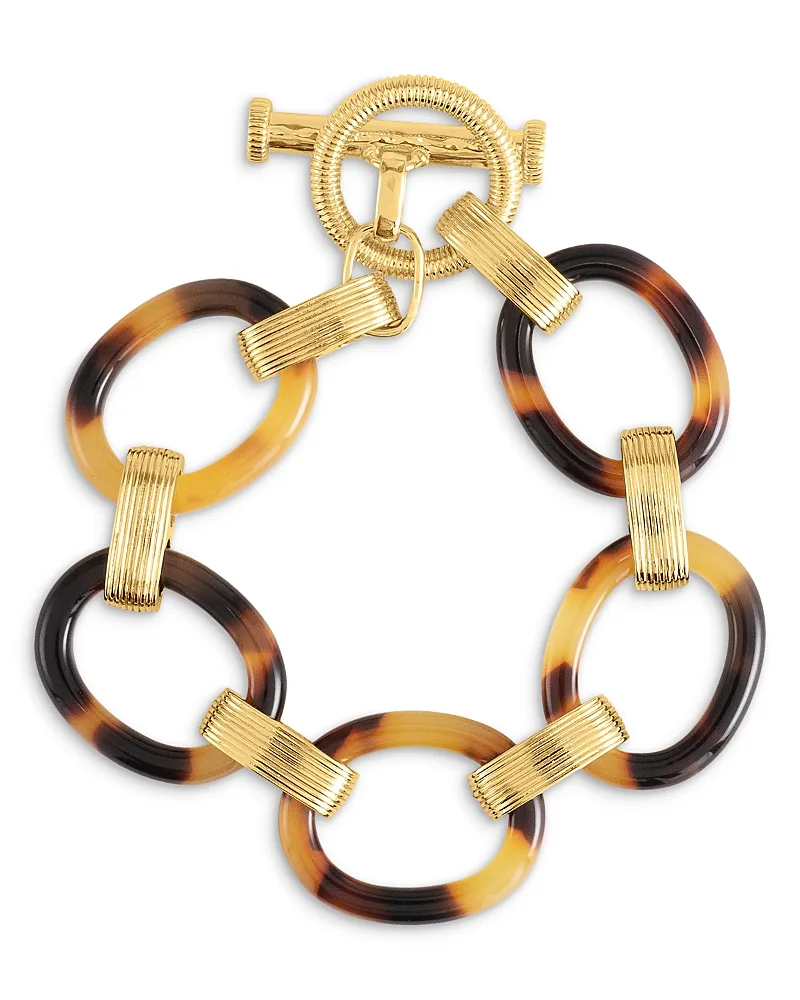 Safari Tortoise Link Statement Bracelet by Anabel Aram
