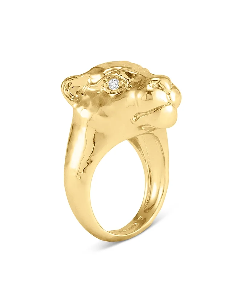 Safari Pave Lioness Cocktail Ring