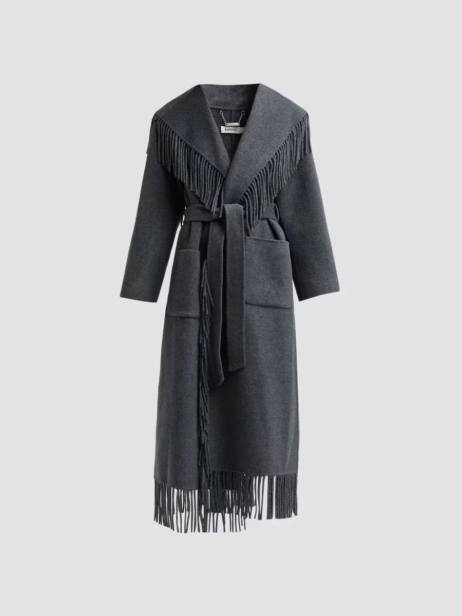 Carrie Fringe Robe Coat