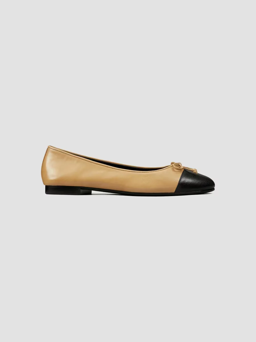 Cap Toe Ballet Flats by Tory Burch