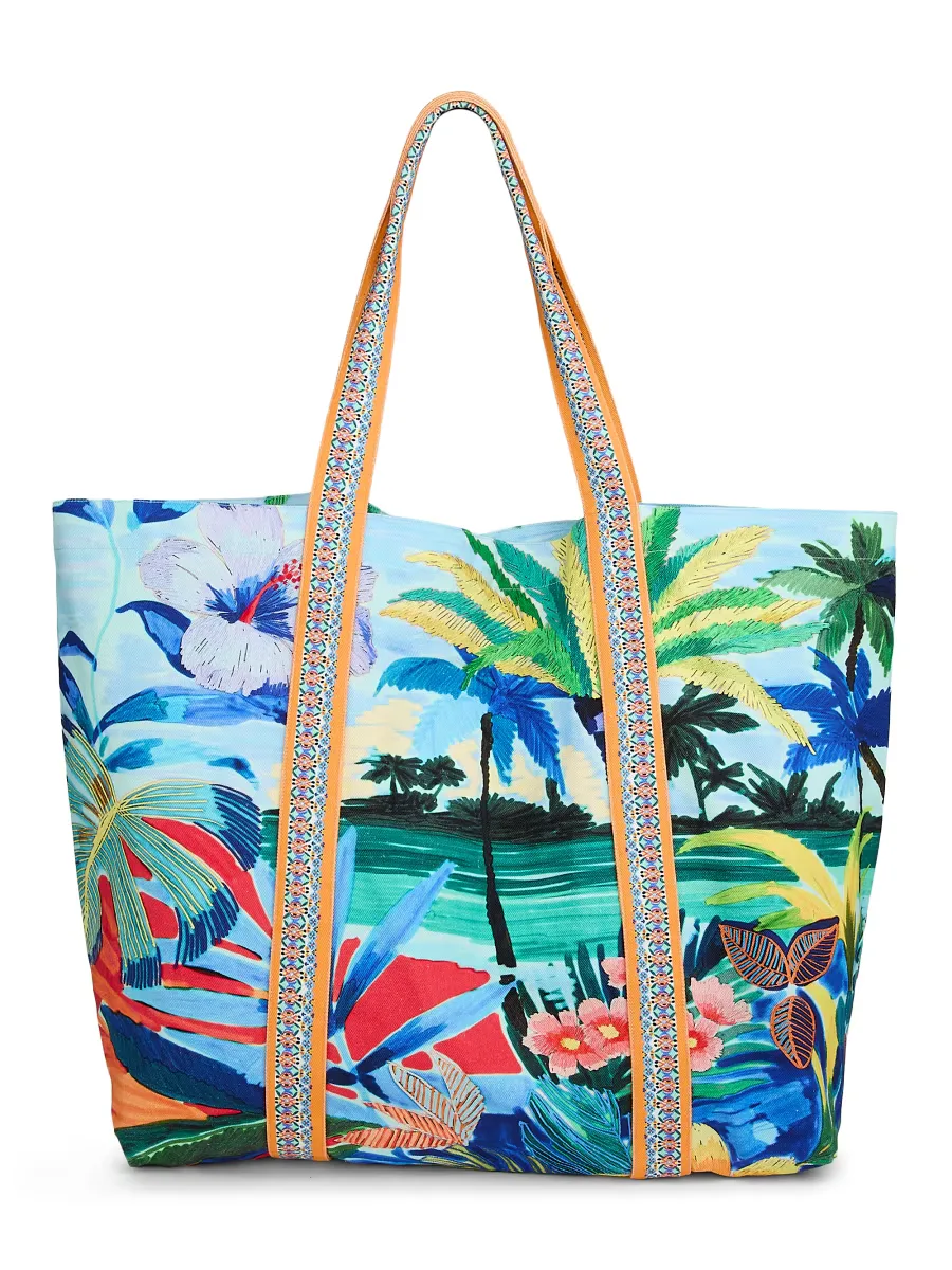 Cotton Beach Tote Bag by Johnny Was