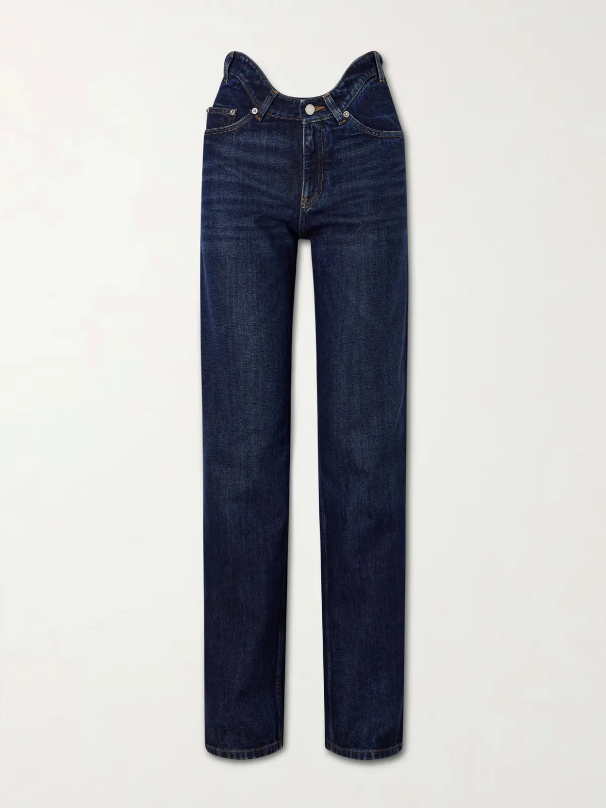 - High-rise Straight-leg Jeans -