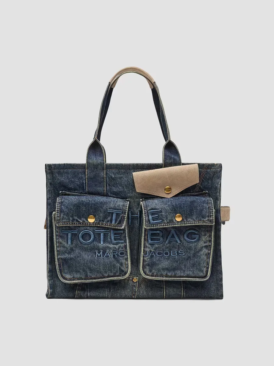 The Denim Large Cargo Tote Bag by Marc Jacobs
