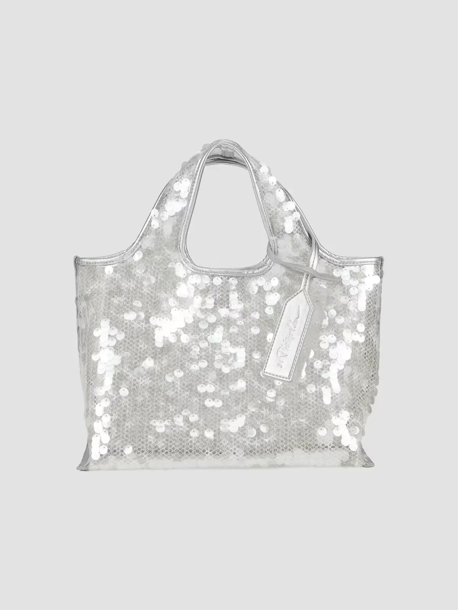 Mini Mesh-Sequined Market Tote Bag by 3.1 Phillip Lim