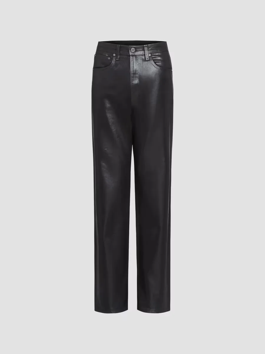Kent St Coated Wool Straight-Leg Trousers