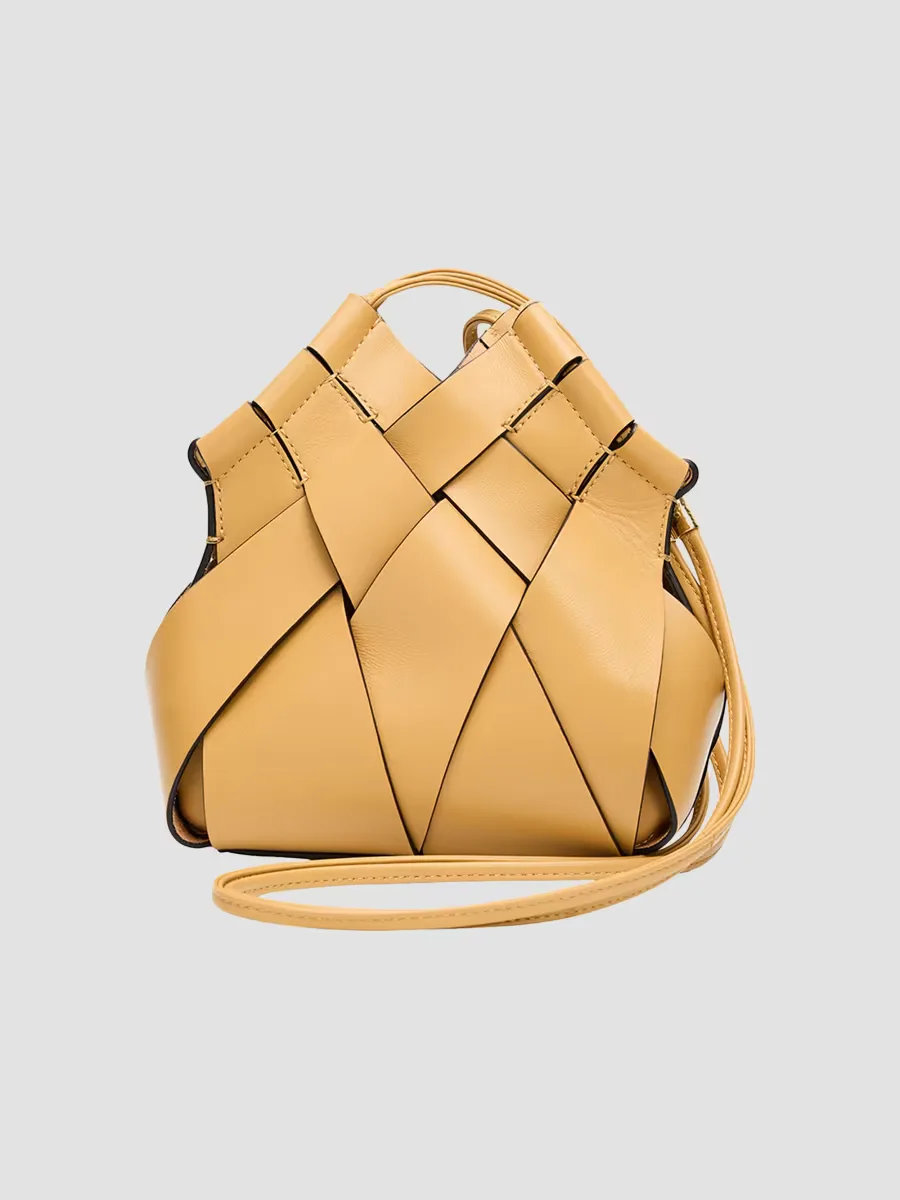 Charlotte Woven Leather Crossbody Bag by Ulla Johnson
