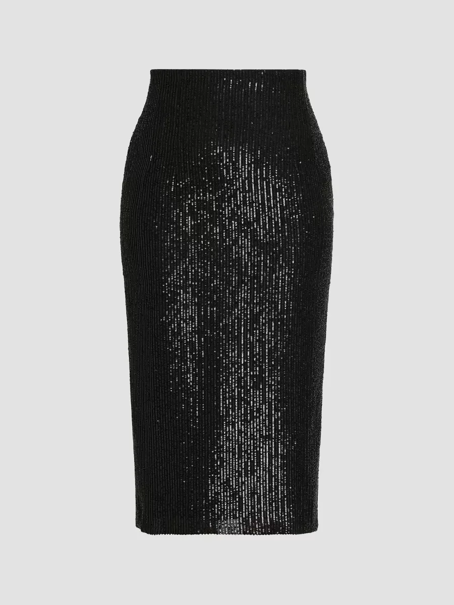 Sequined Pencil Skirt