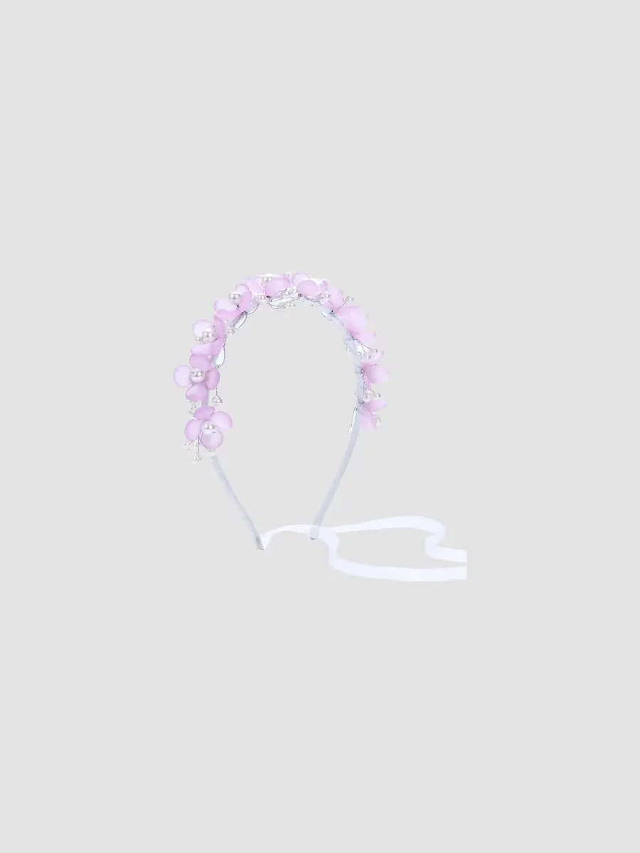 Floral Pearl Headband by Tulleen