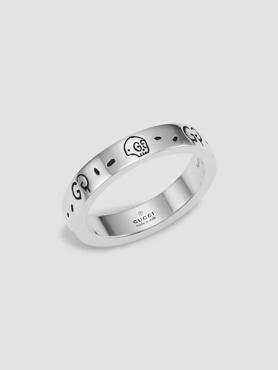 Sterling Silver Ghost Ring 4MM by Gucci