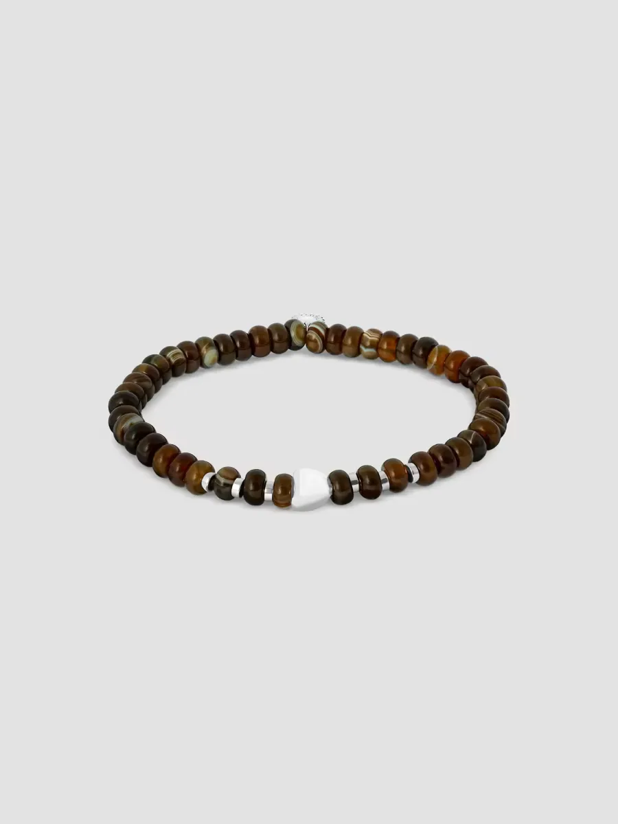 Blue Jasper Sterling Silver Nepal Nuovo Bracelet by Tateossian