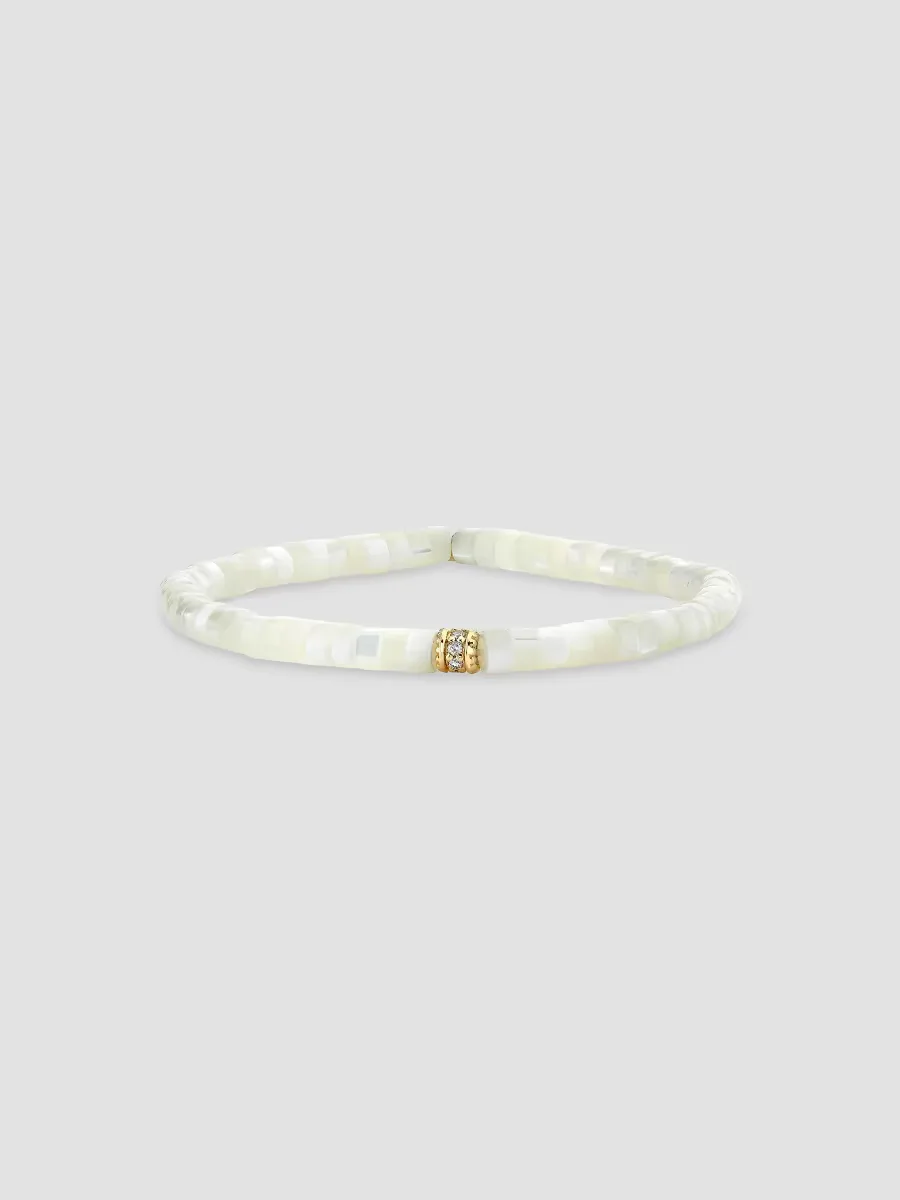 14K Gold, Diamond & Mother-Of-Pearl Bracelet by Sydney Evan