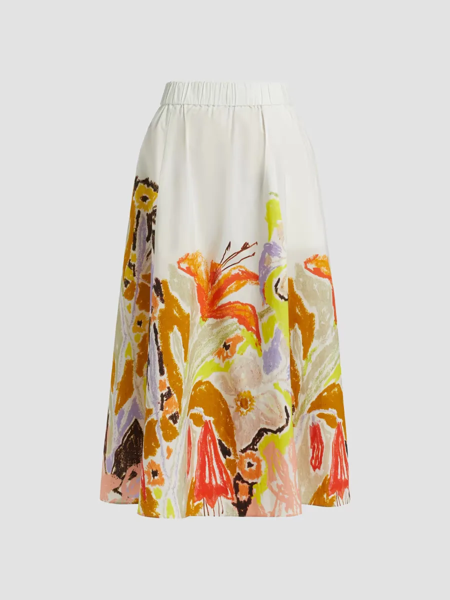 Sasha Floral Midi-Skirt