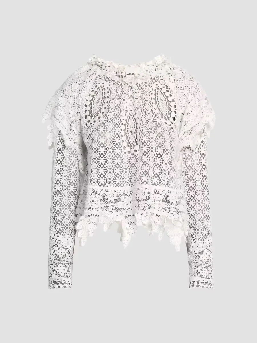 Hyliana Lace Cotton Top