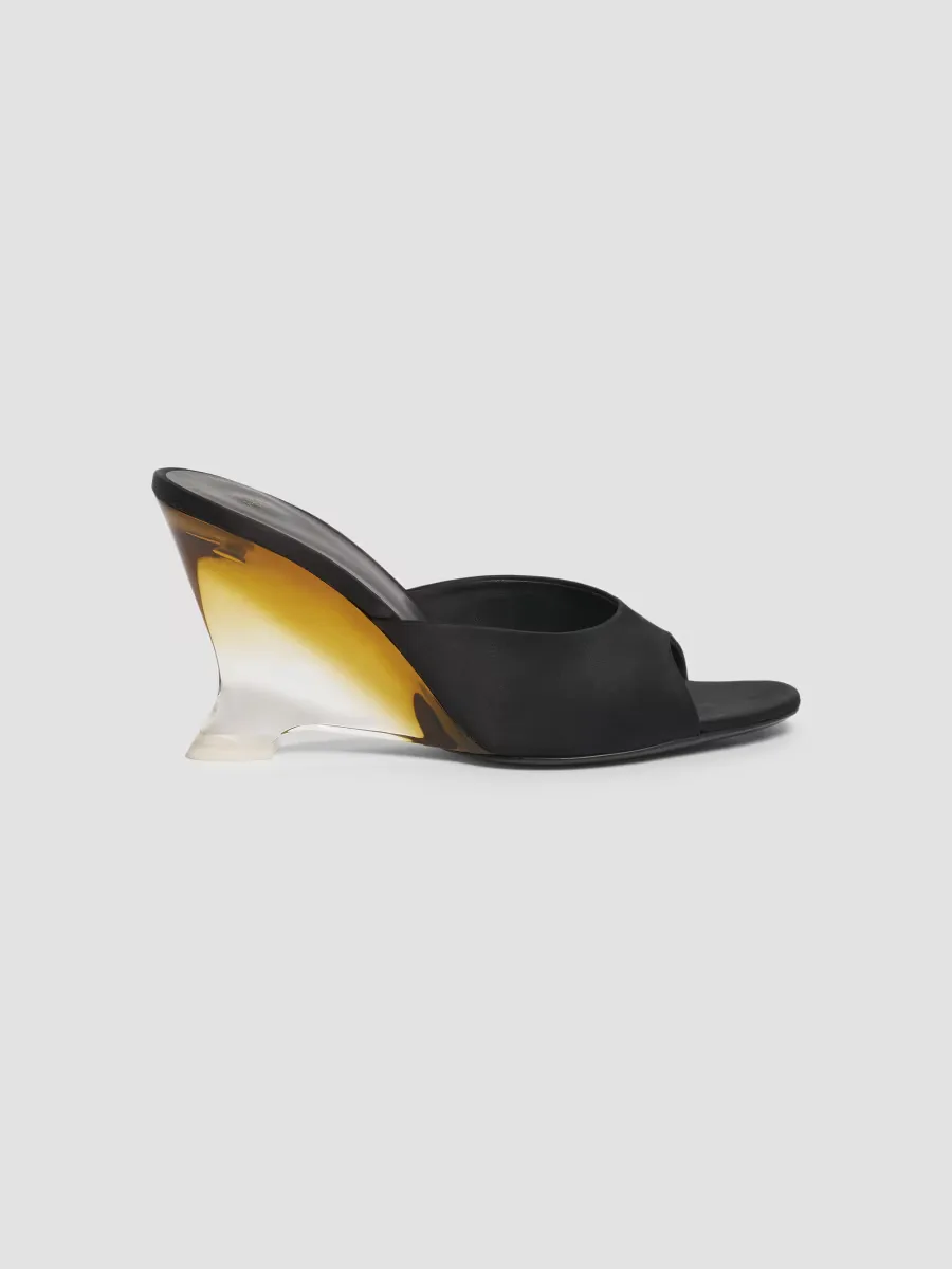 95MM Satin Wedge Mules by Balmain