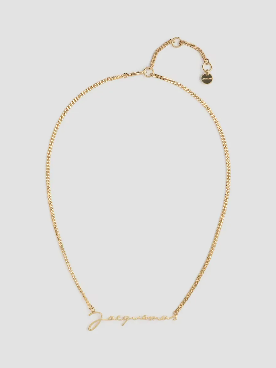 Logo Brass Chain Necklace by JACQUEMUS