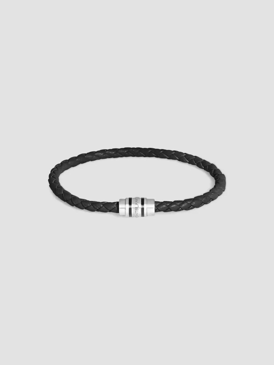 3 Rings Braided Leather Bracelet by Montblanc