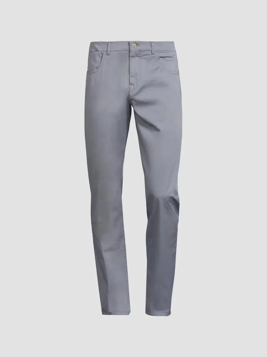Stretch-Cotton Five-Pocket Trousers
