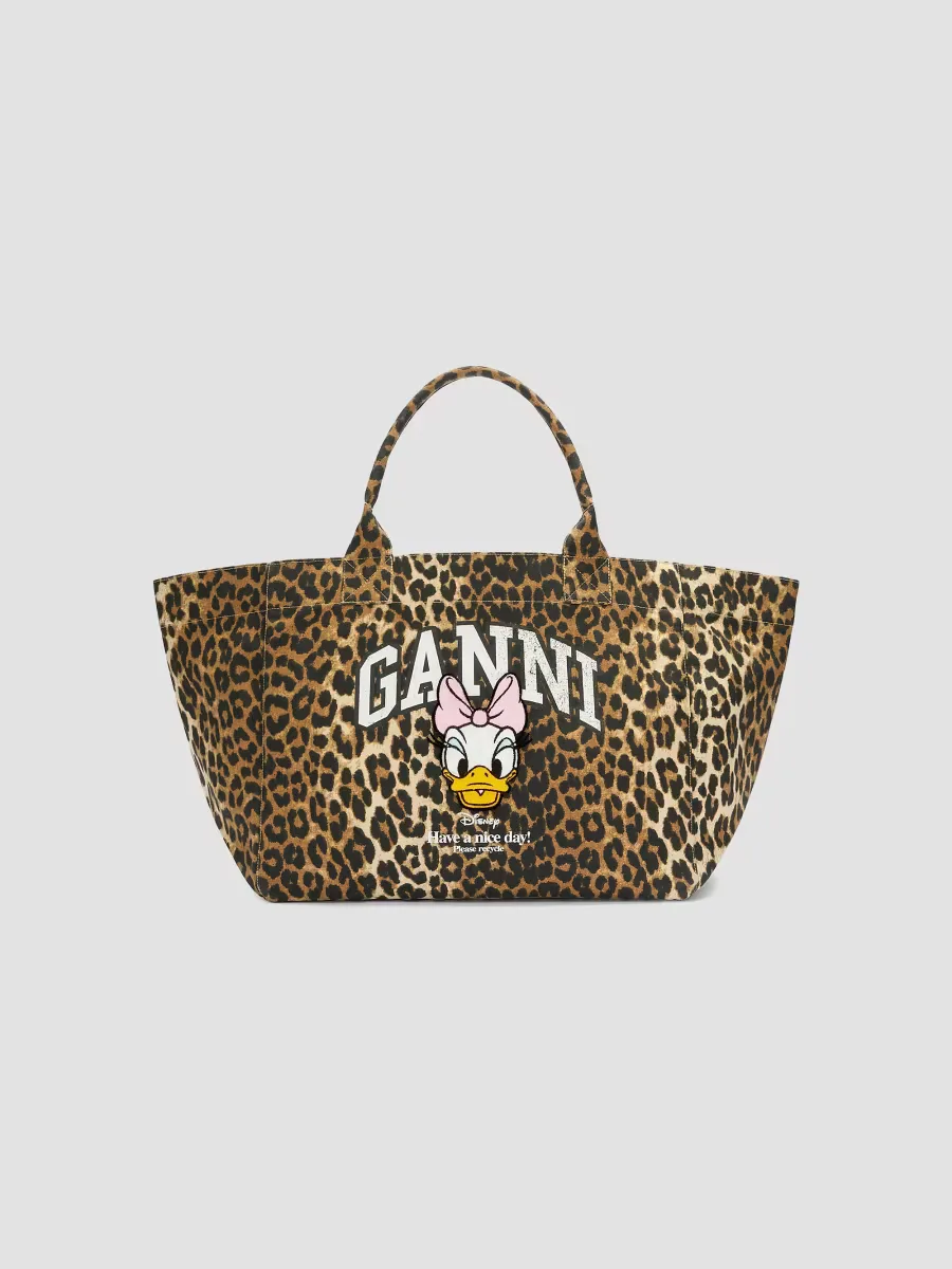 GANNI x Disney Printed Trapeze Shopper Tote Bag by GANNI