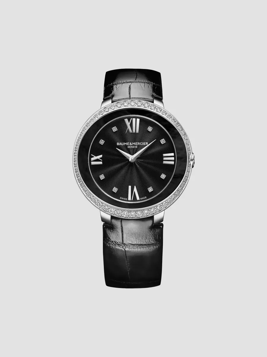 Promesse Stainless Steel & Alligator Strap Watch by Baume & Mercier