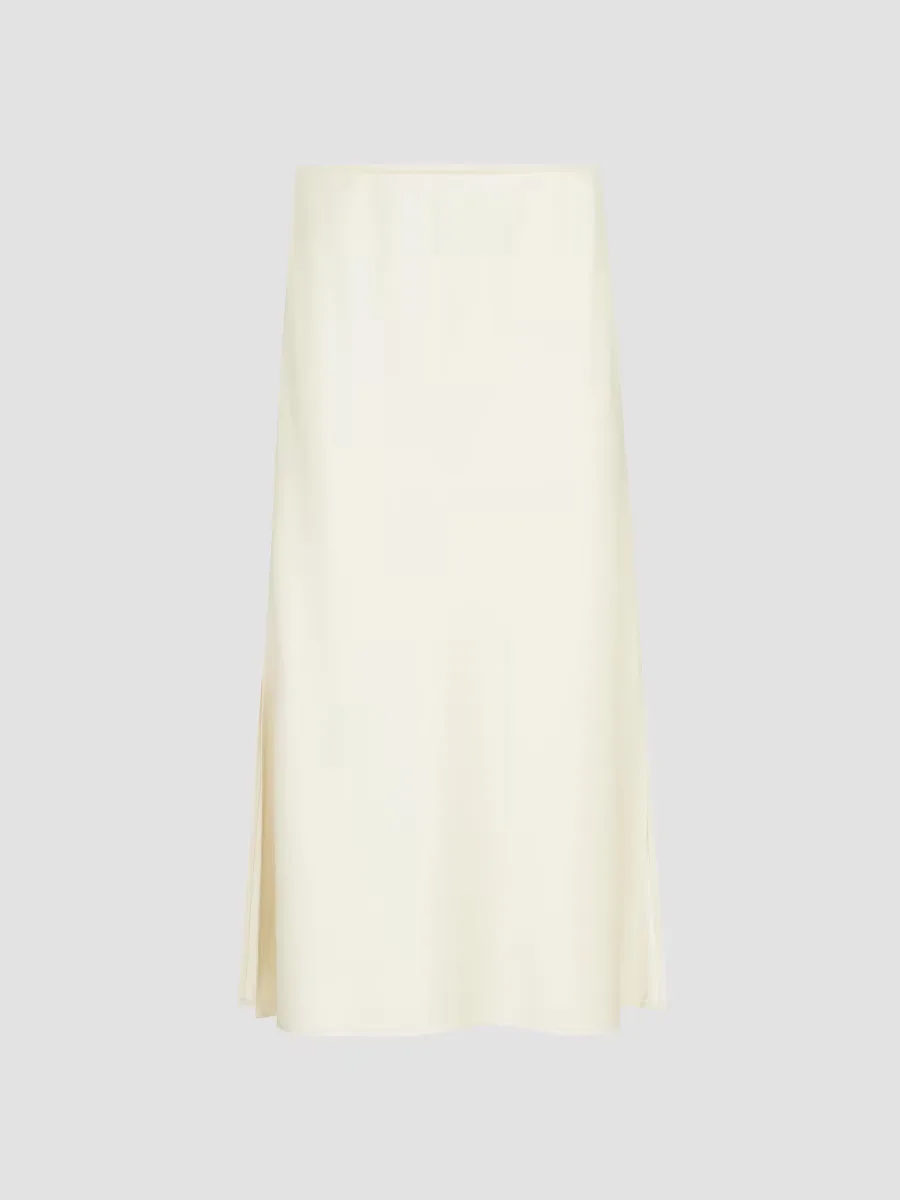 Satin Cady Fluid Pencil Skirt