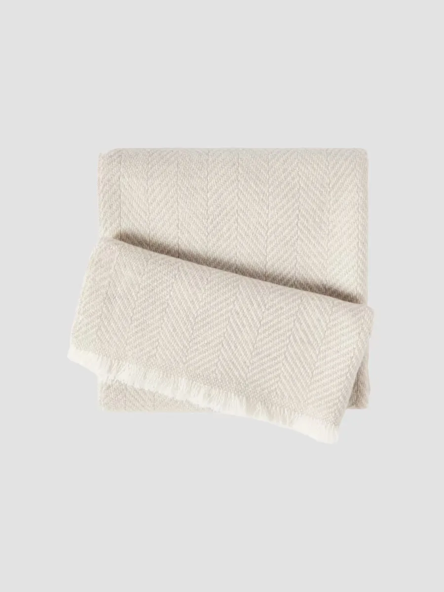 Cashmere Chevron Scarf by Brunello Cucinelli
