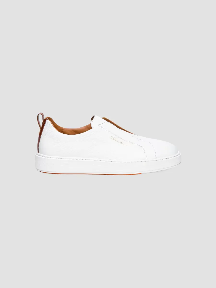 Victory Leather Slip-On Sneakers by Santoni