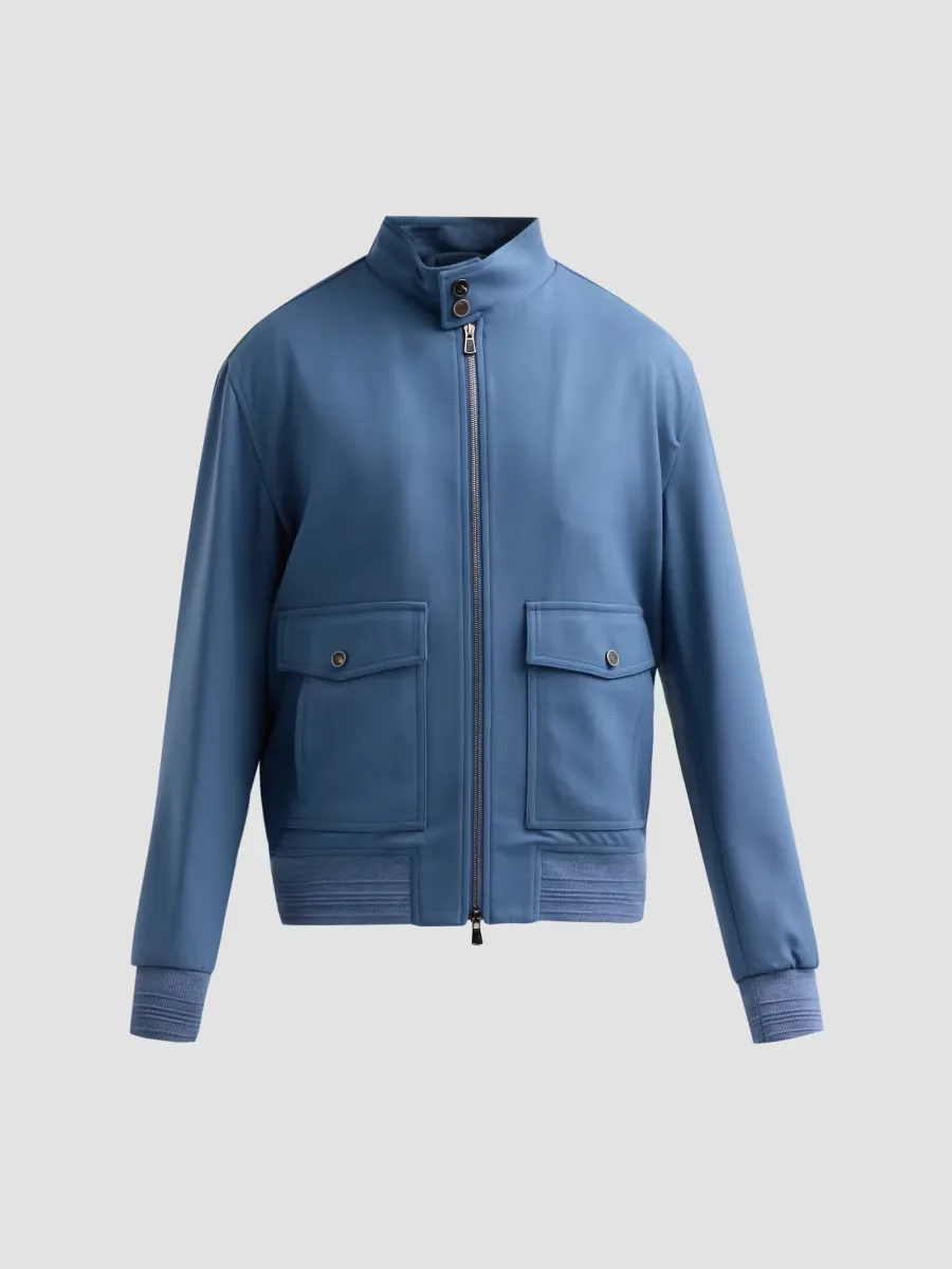 Wool-Blend Bomber Jacket