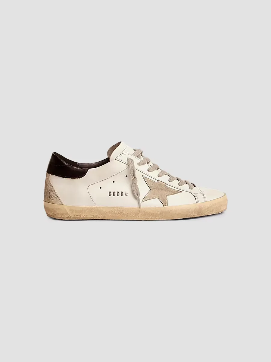 Super Star Logo Leather Low-Top Sneakers by Golden Goose