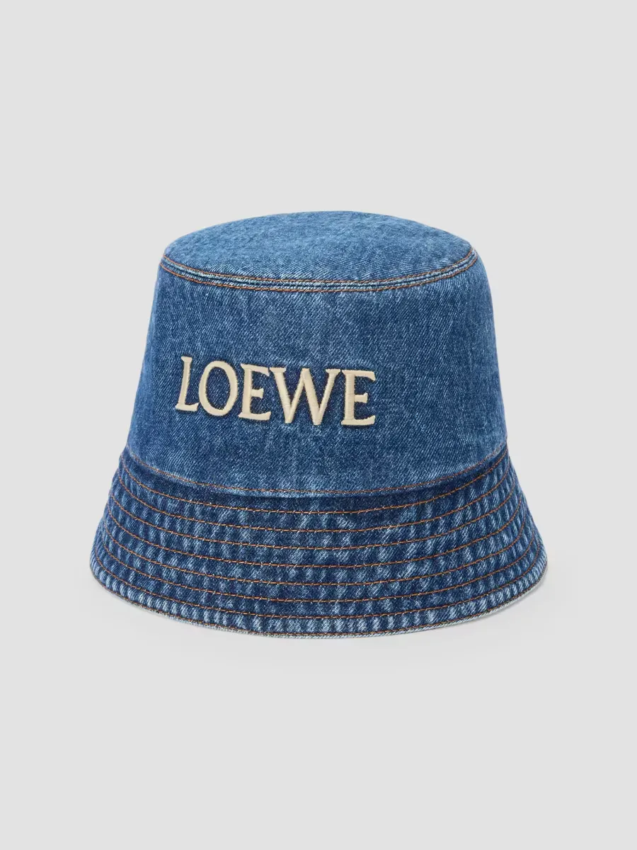 LOEWE x Paulas Ibiza Denim Bucket Hat by LOEWE