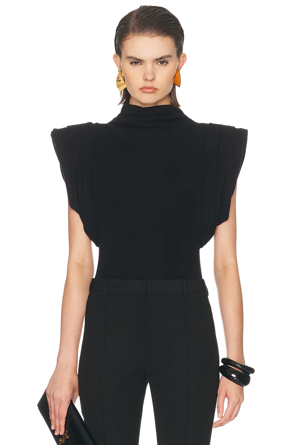 Draped Sleeveless Top