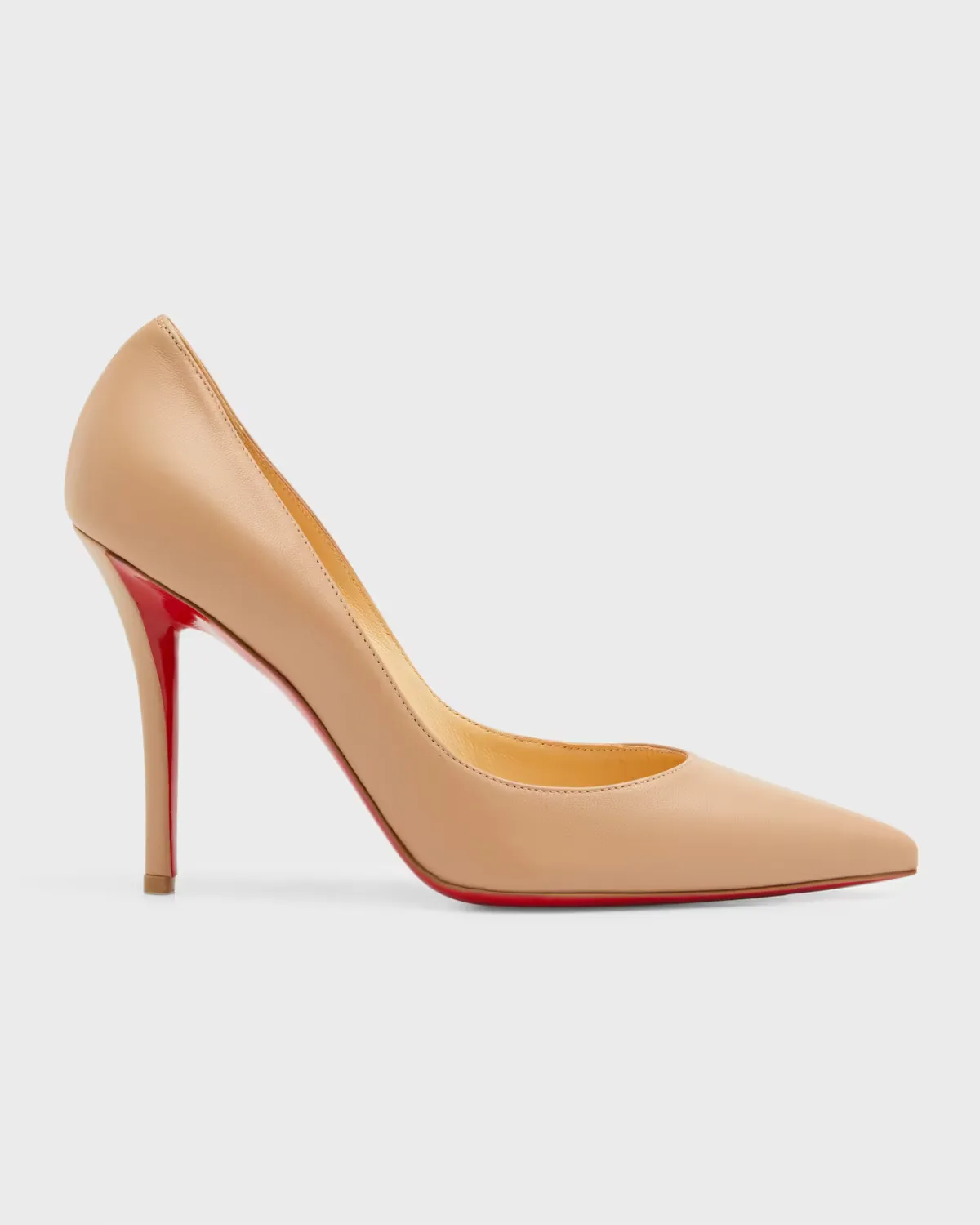 100mm Apostrophy Leather Pointed Pumps