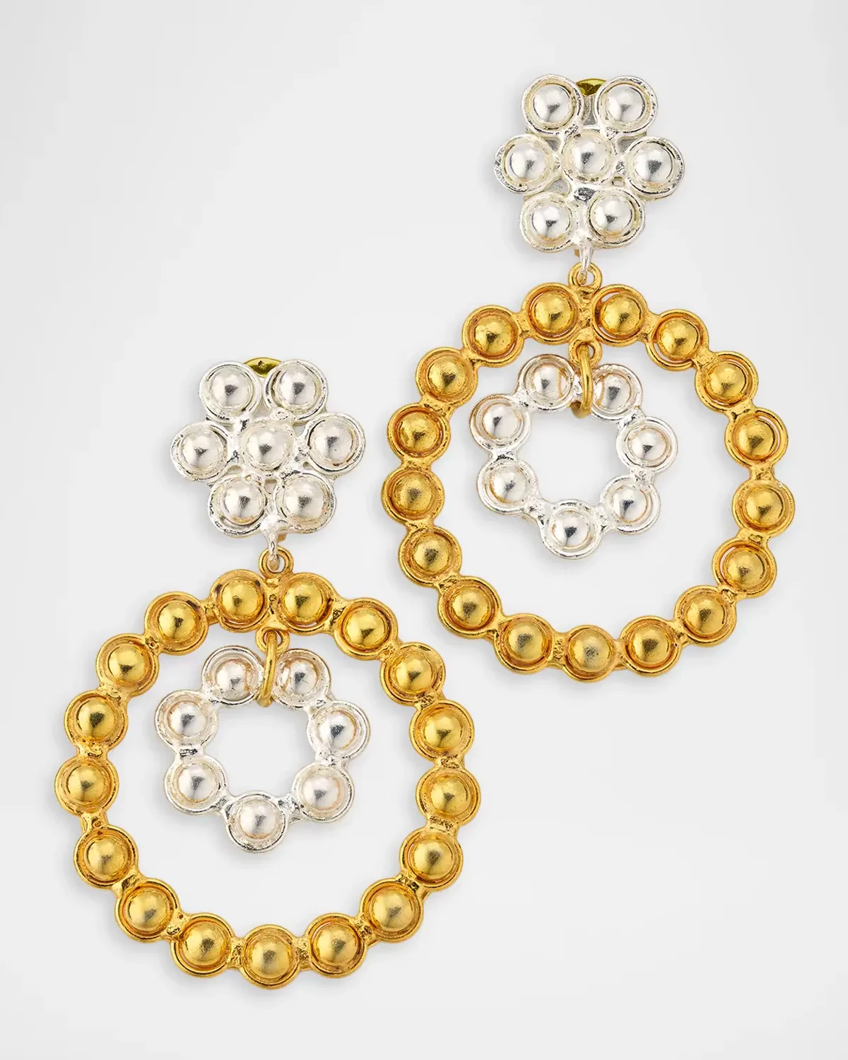 Flower Candies Mismatch Earrings by Sylvia Toledano