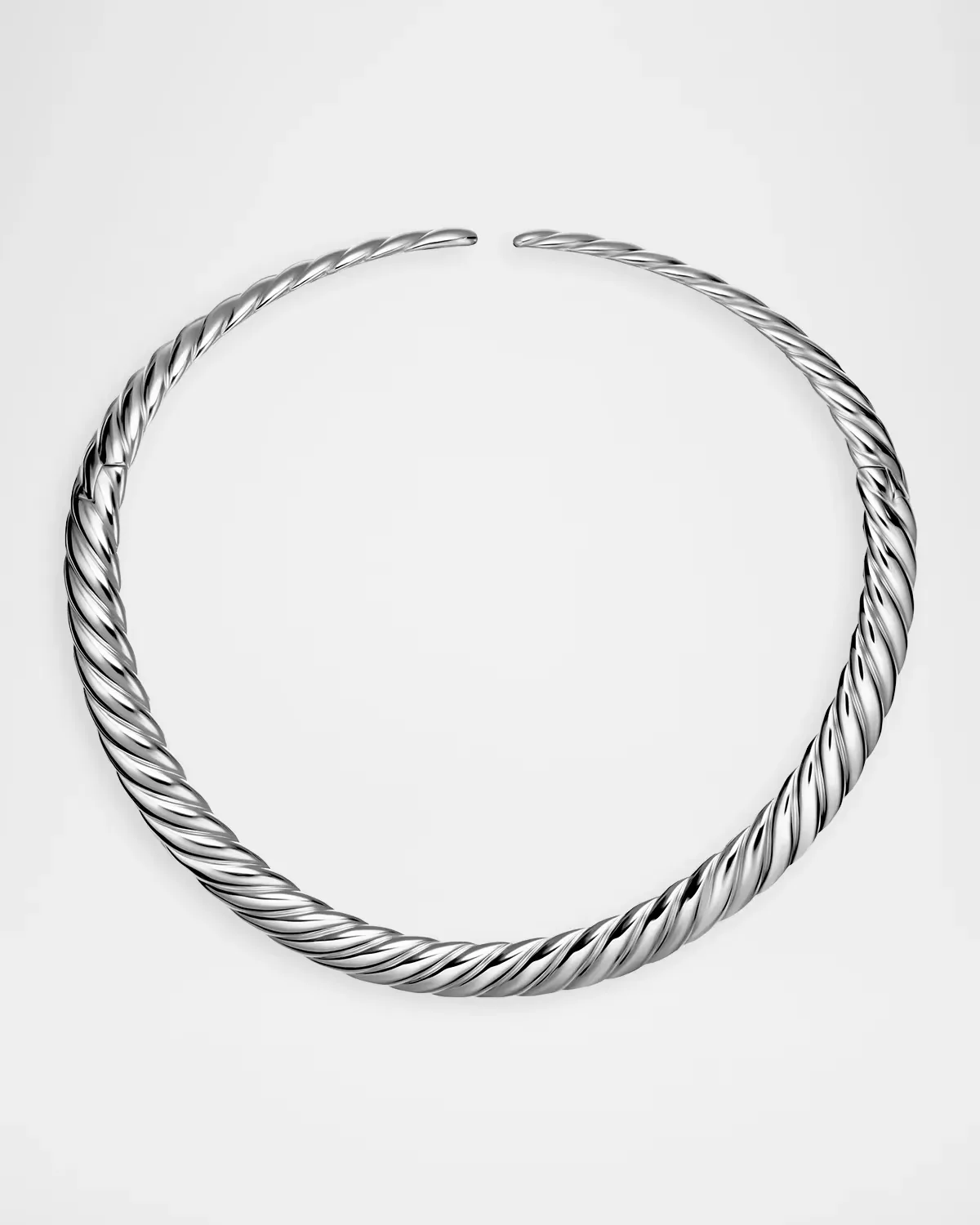 Sculpted Cable Flex Necklace in Sterling Silver, 11mm by David Yurman