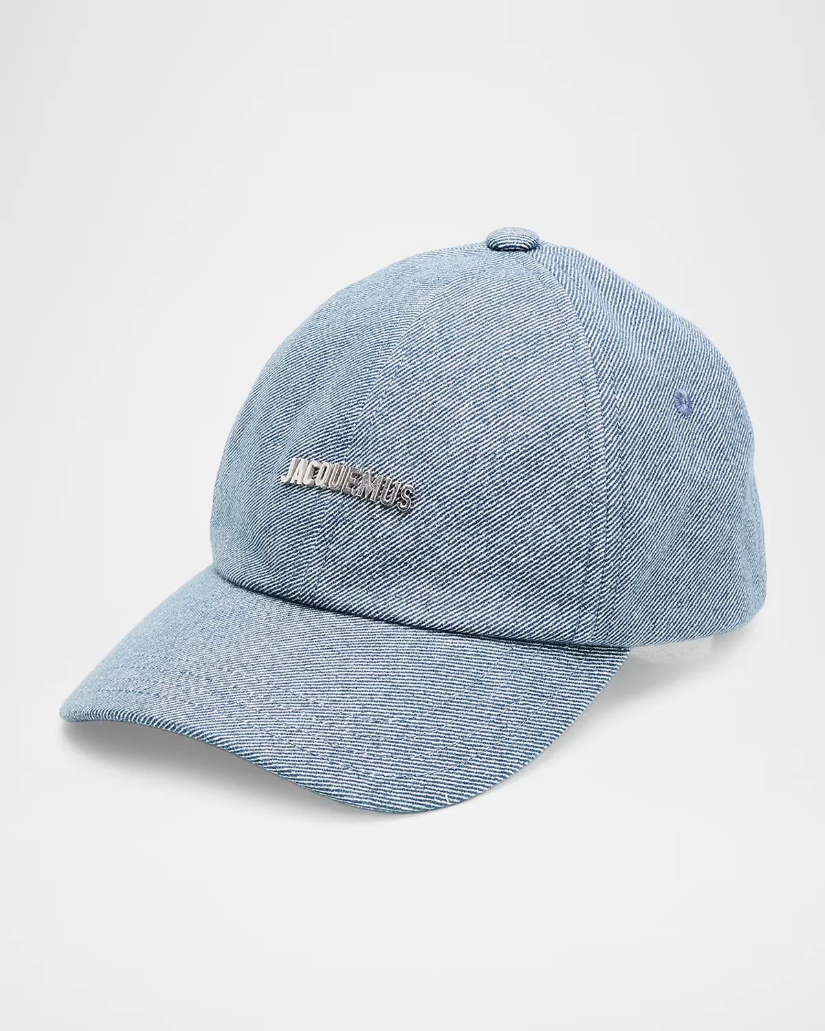 The Gadjo Metal-Logo Denim Six-Panel Baseball Cap by JACQUEMUS