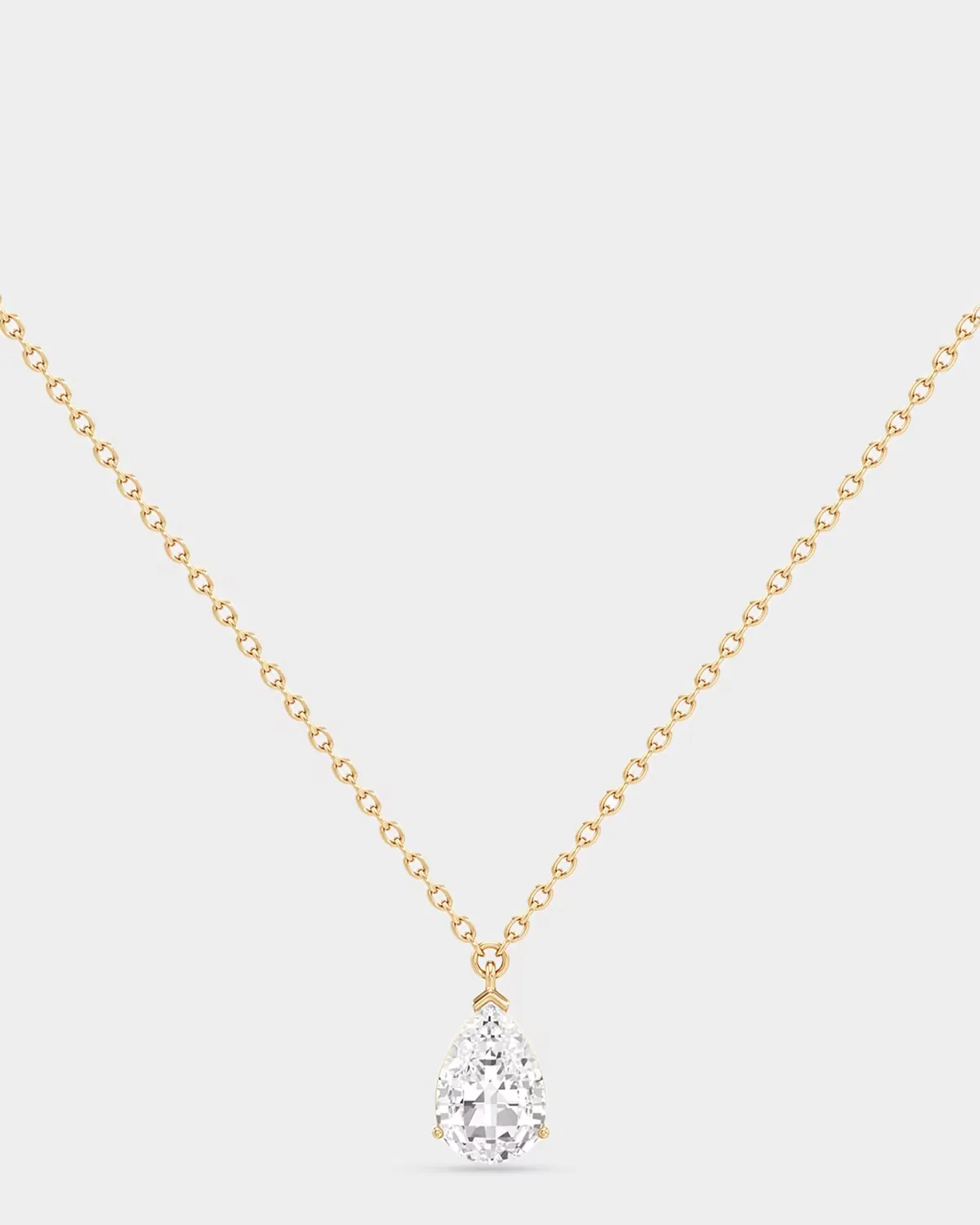 Tear Lab-Grown Diamond Pendant Necklace by Unsaid
