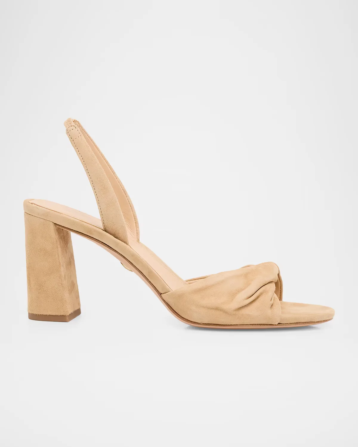 75mm Tullia Suede Block-Heel Sandals by Veronica Beard