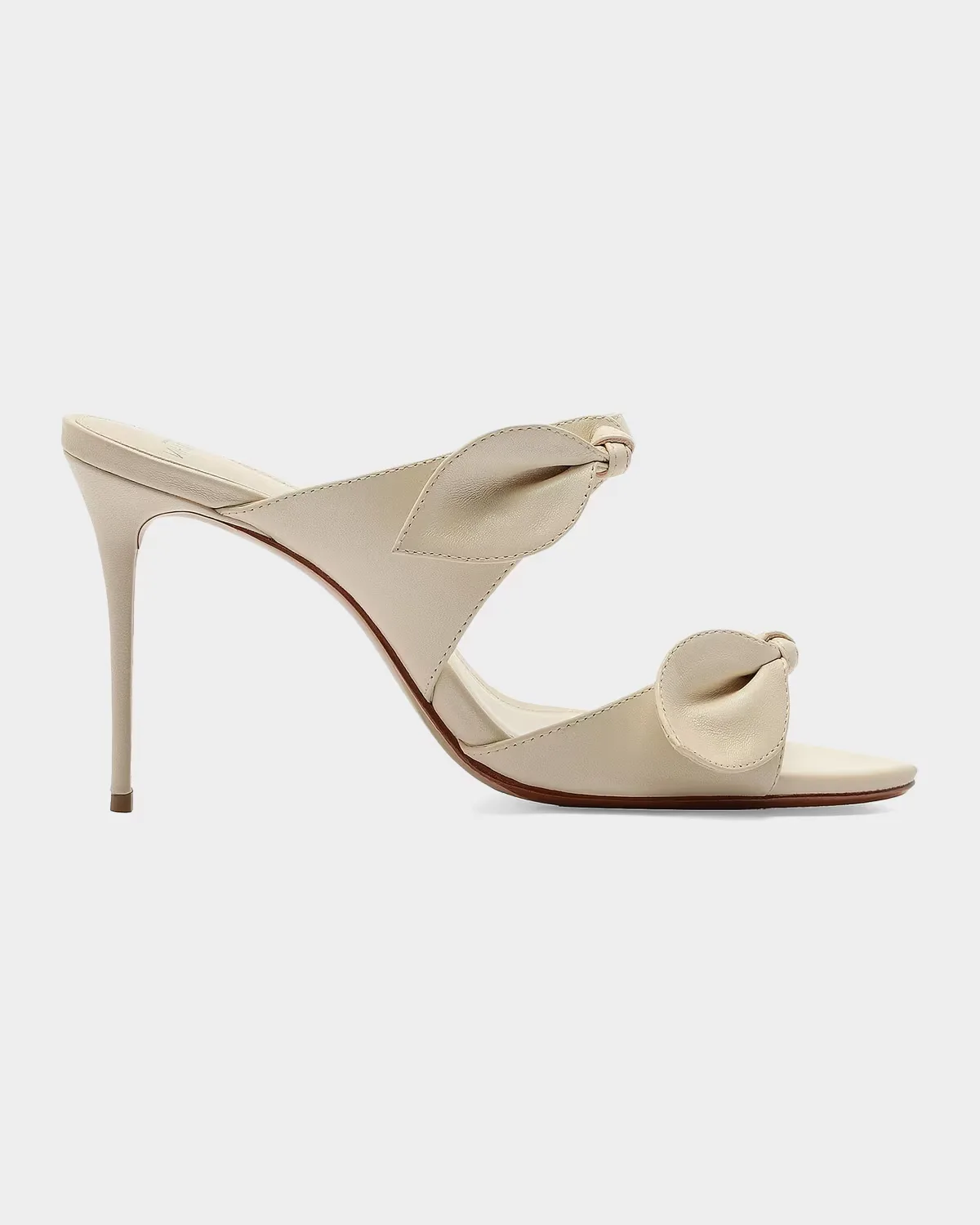 85mm Magnolia Leather Mules