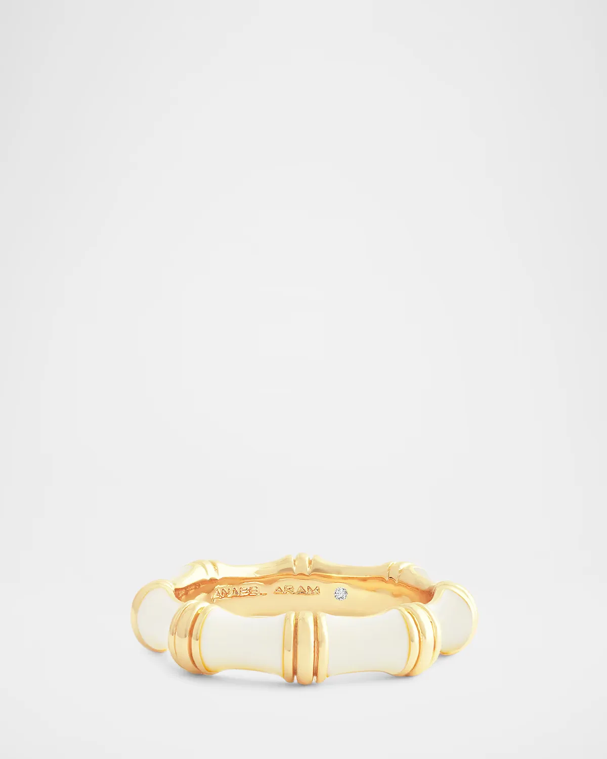 Bamboo Enameled Ring by Anabel Aram Jewelry