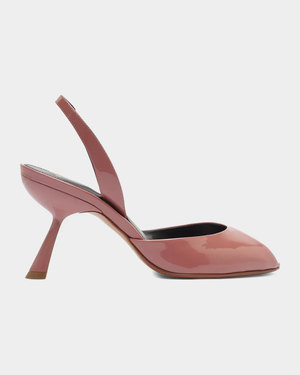 85mm Miranda Patent Leather Slingback Pumps
