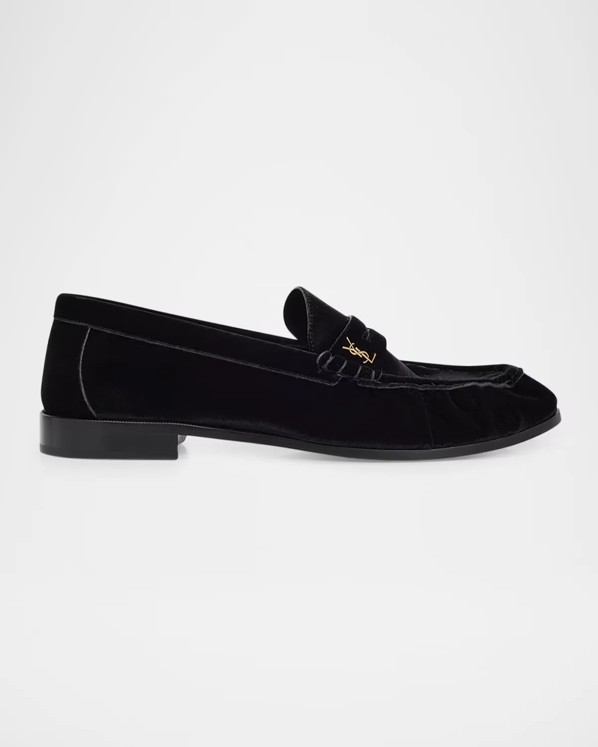 LE Cassandre YSL Moc-Toe Loafers in Velvet